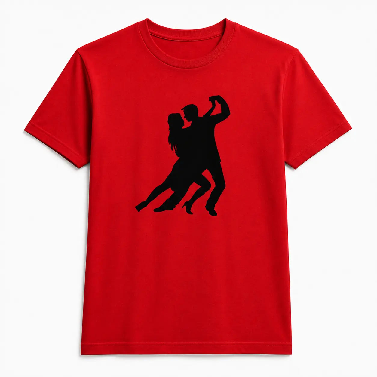 T-shirt tango homme silhouette passion rouge