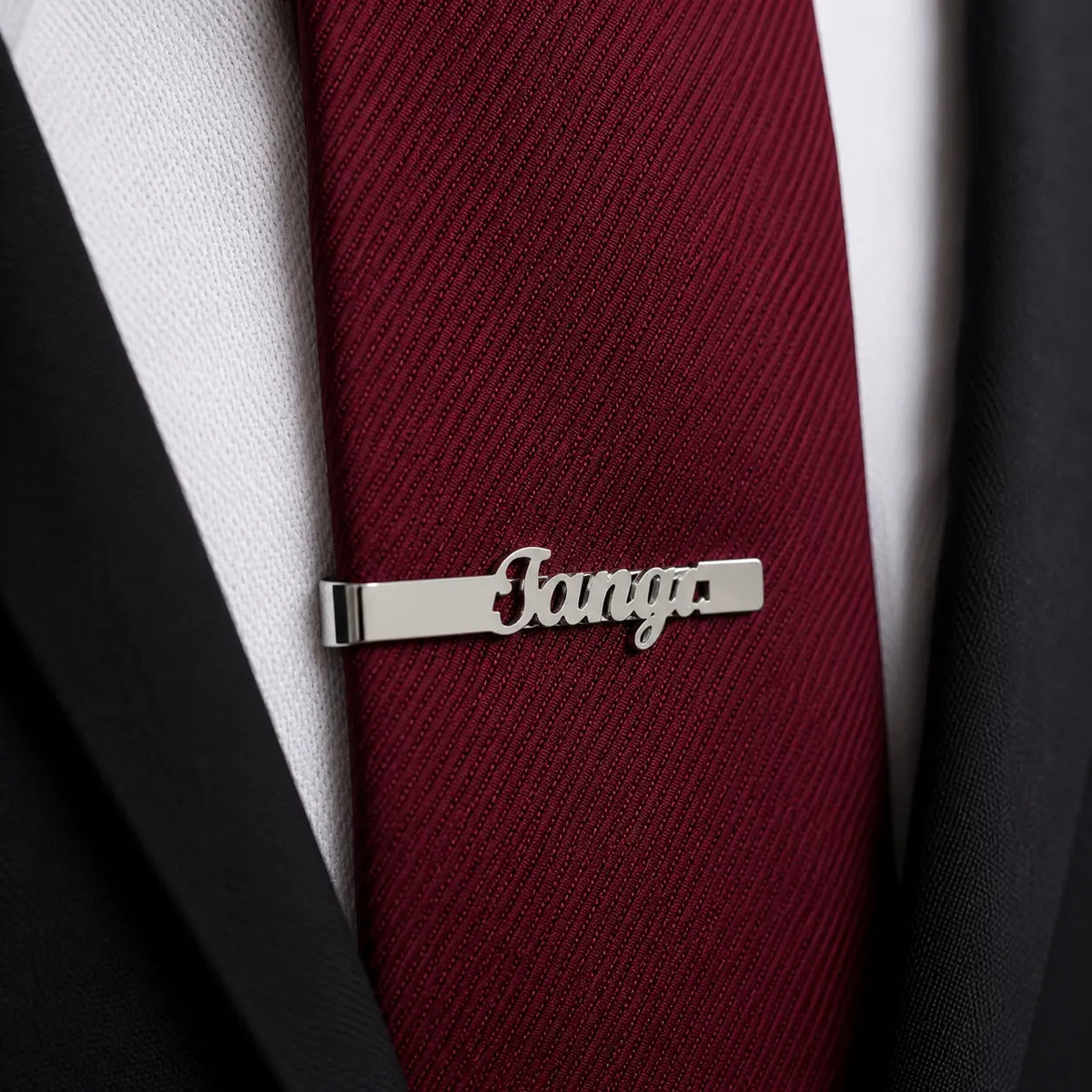 barre cravate tango homme elegance argent