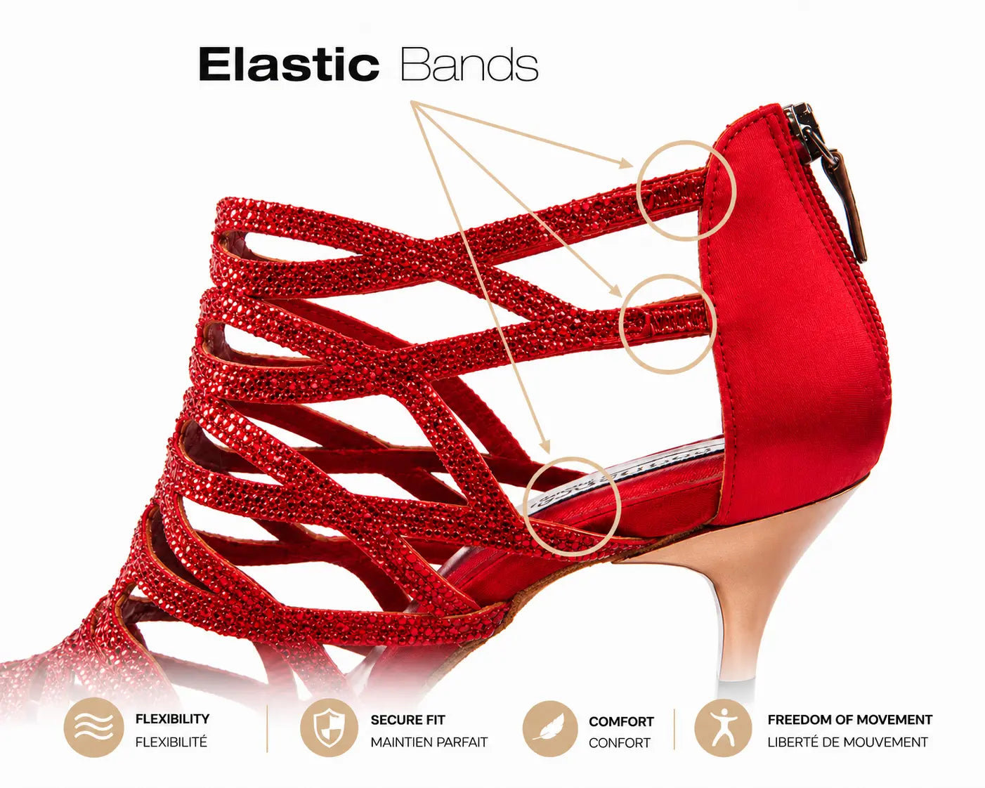 Tango17 Cristal Rouge 6 cm – par PortDance