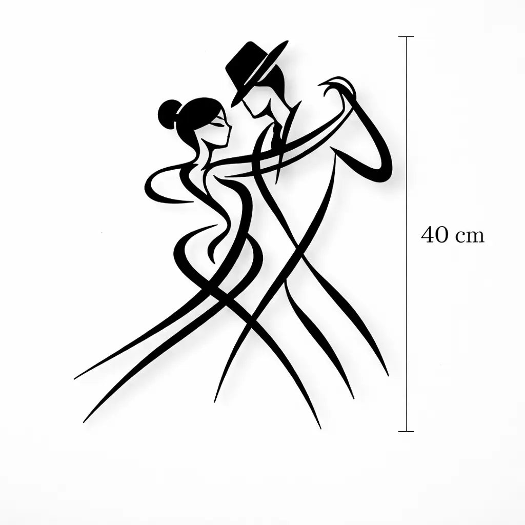 sculpture murale tango argentin