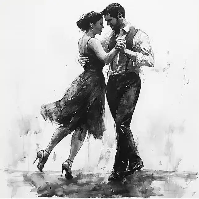 Tango Couple Tablecloth