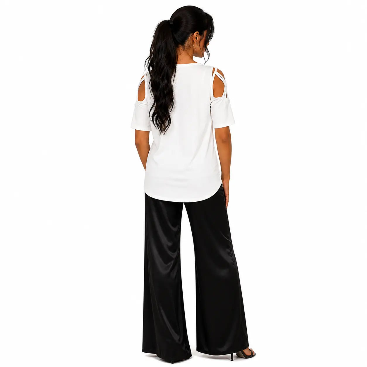 T-shirt femme tango Milonga élégance blanc de dos