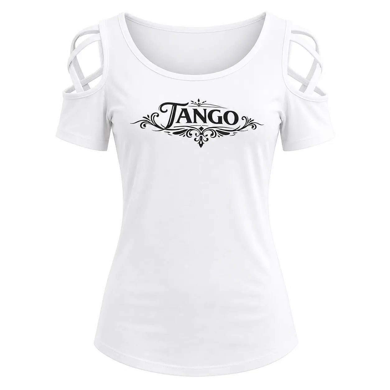 T-shirt femme tango Milonga élégance blanc