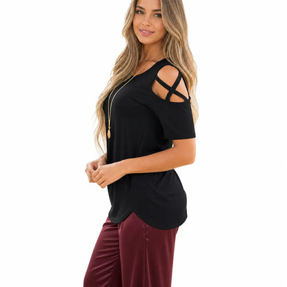 T-shirt femme tango Milonga élégance noir coté