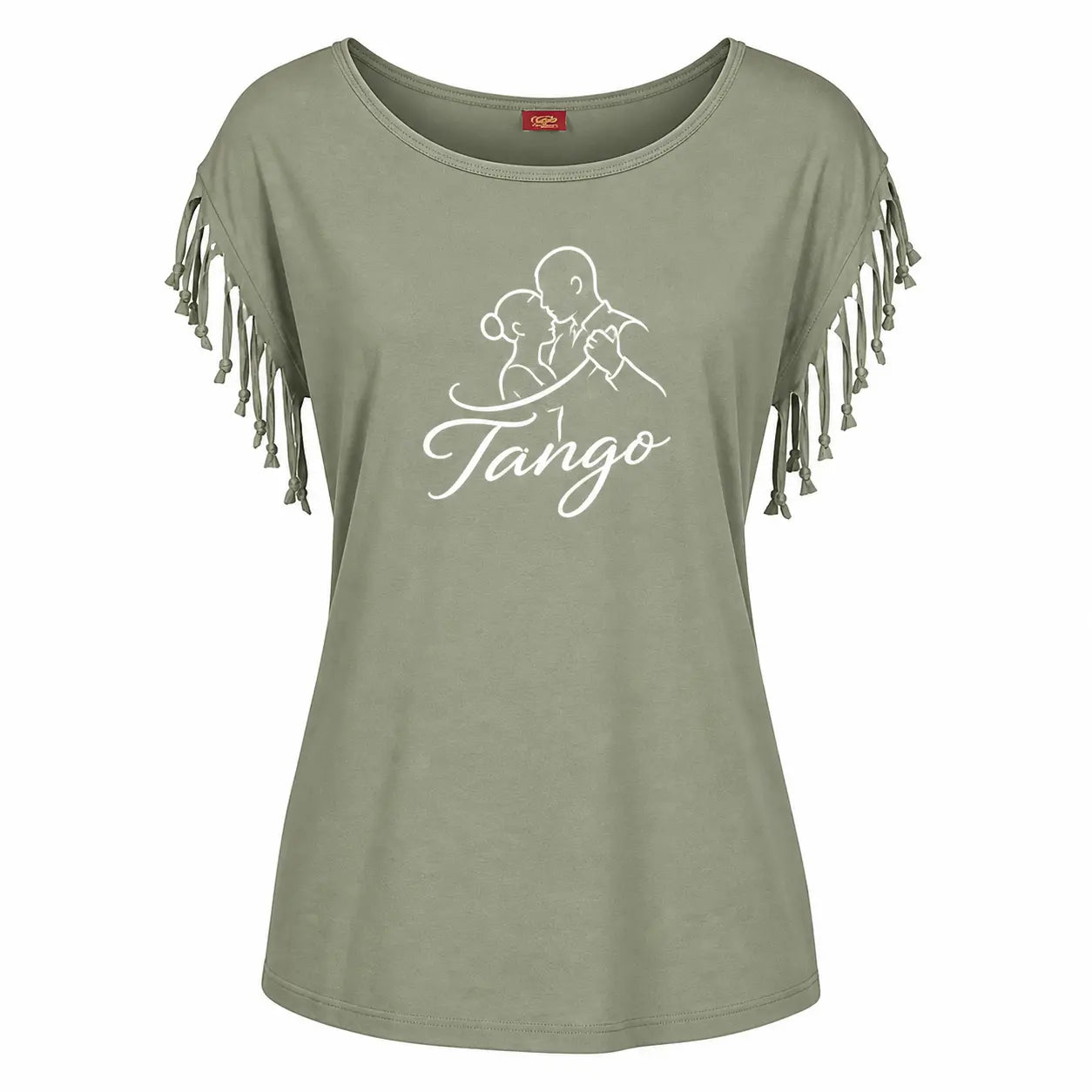 T-shirt tango femme fringe vert