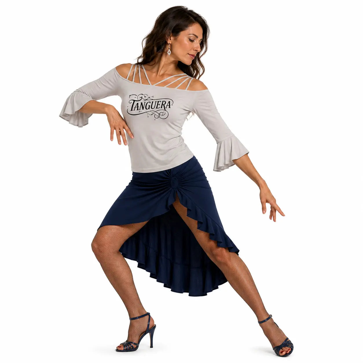 T-shirt Tango femme Tanguera gris de face