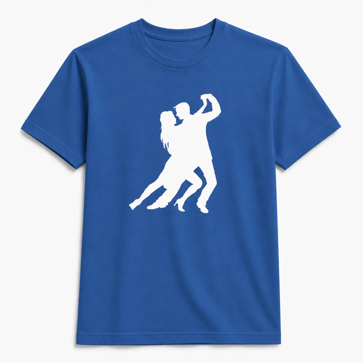 T-shirt tango homme silhouette passion bleu saphir