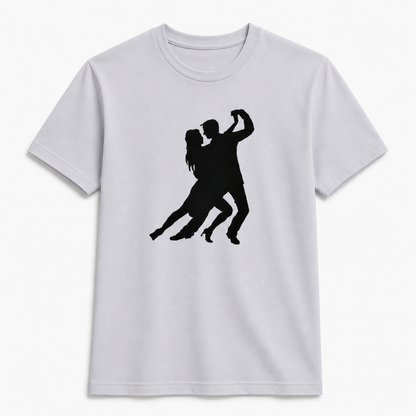 T-shirt tango homme silhouette passion gris clair