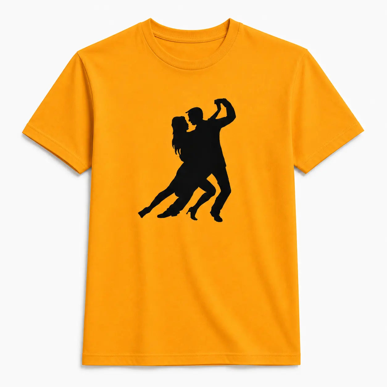 T-shirt tango homme silhouette passion or