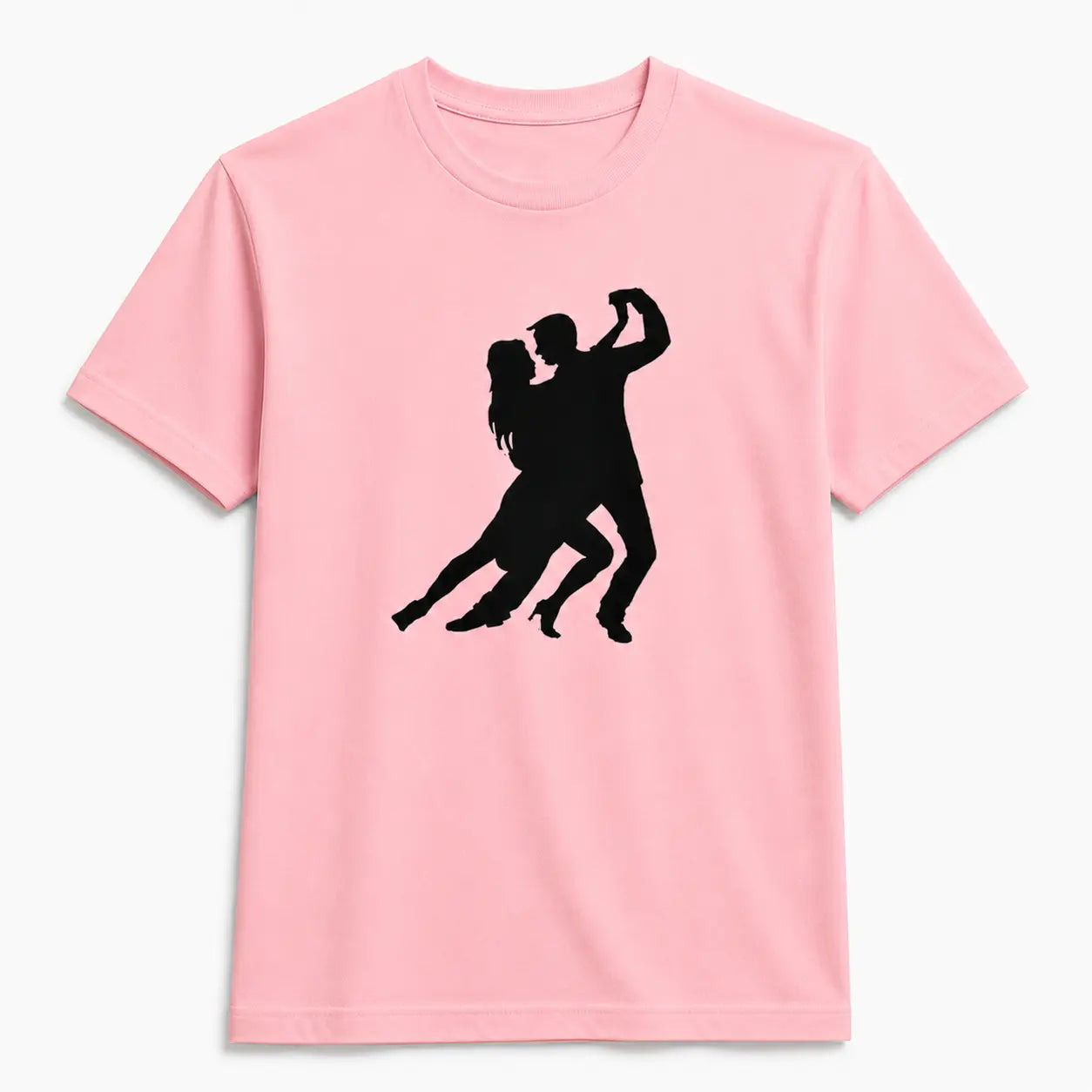 T-shirt tango homme silhouette passion rose