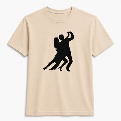 T-shirt tango homme silhouette passion sable