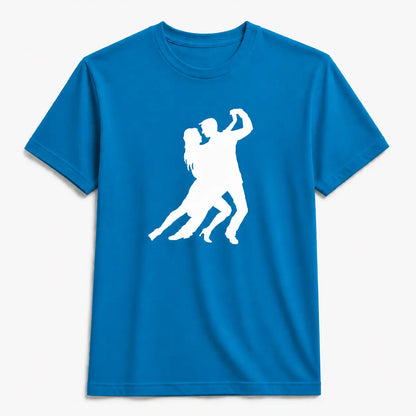 T-shirt tango homme silhouette passion bleu