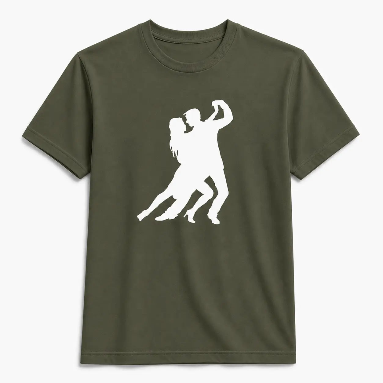 T-shirt tango homme silhouette passion kaki