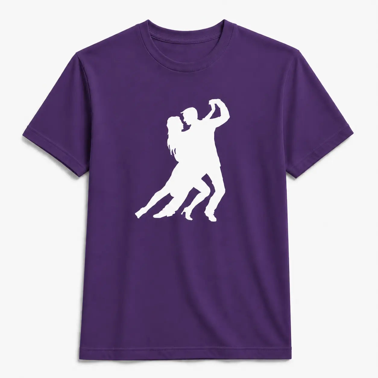 T-shirt tango homme silhouette passion violet