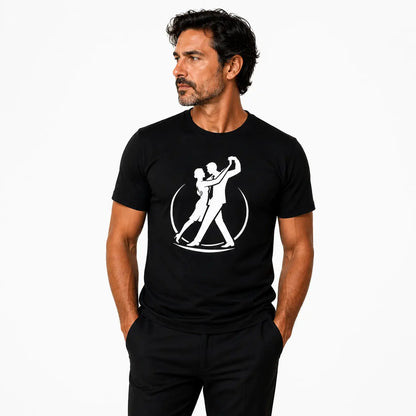 T-shirt tango homme caminata noir de face