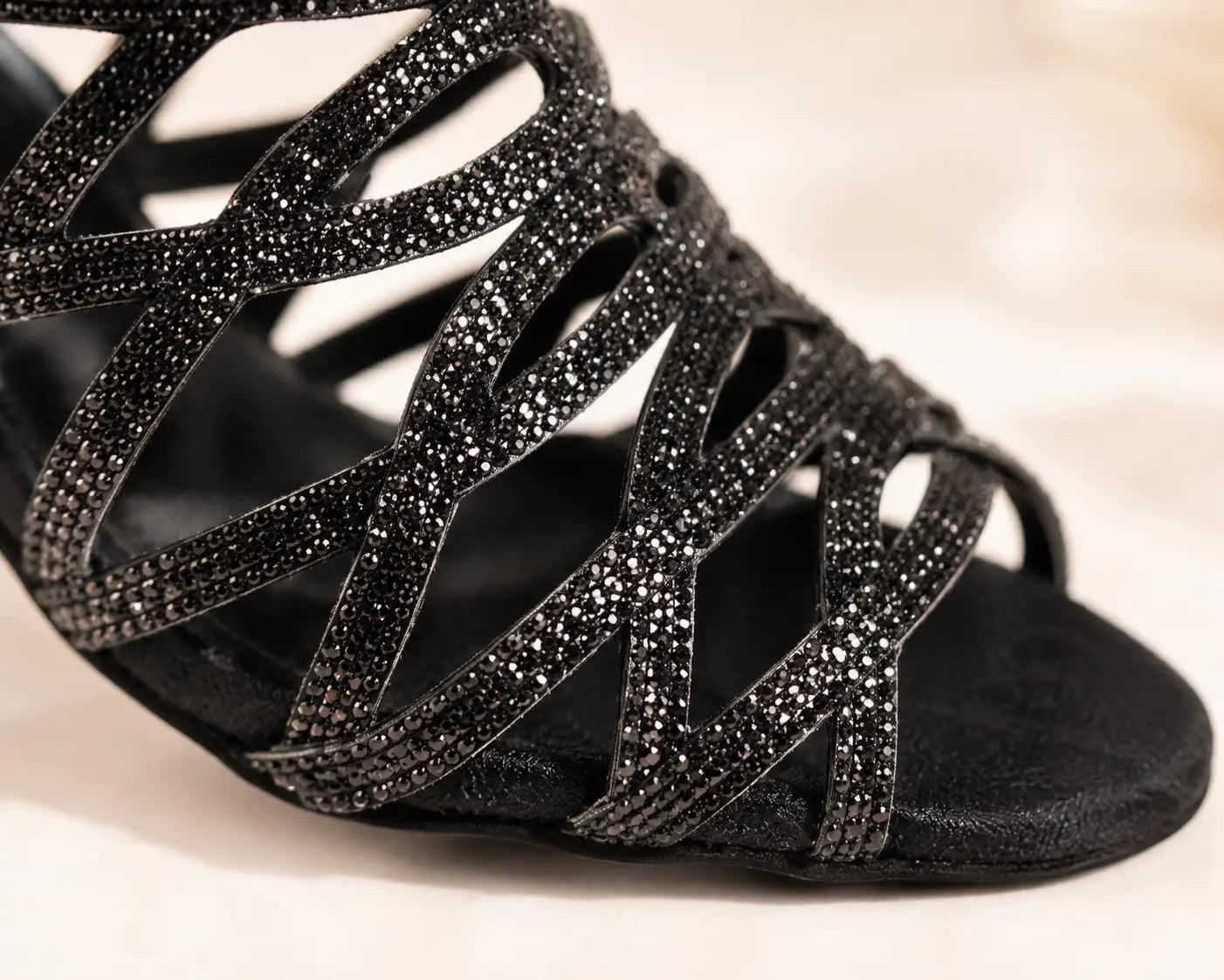 Tango17 Cristal Noir 6cm – Chaussures de Tango Femme par PortDance