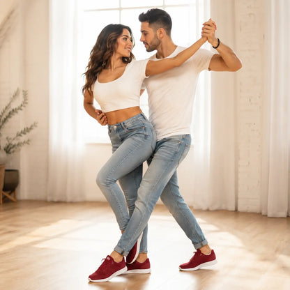 baskets danse groove bordeaux couple danse