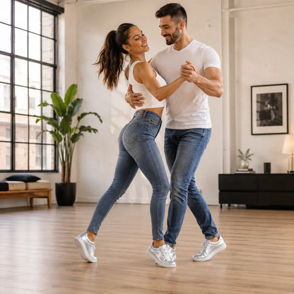 Baskets de danse Groove Silver