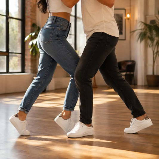 baskets de danse Groove White Leo
