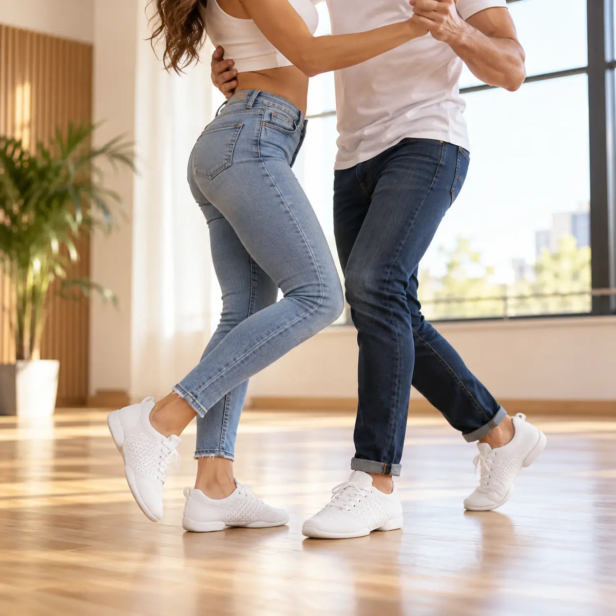 baskets de danse Groovies white