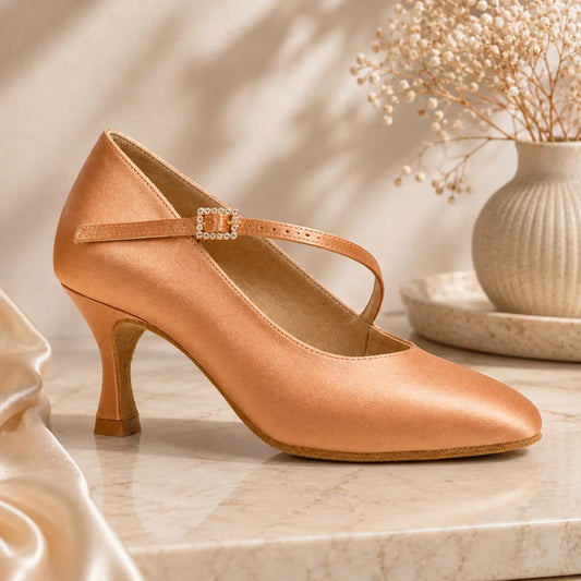 chaussure danse de salon femme elisa bronze sombre