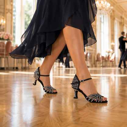 chaussure danse de salon femme Jade noir