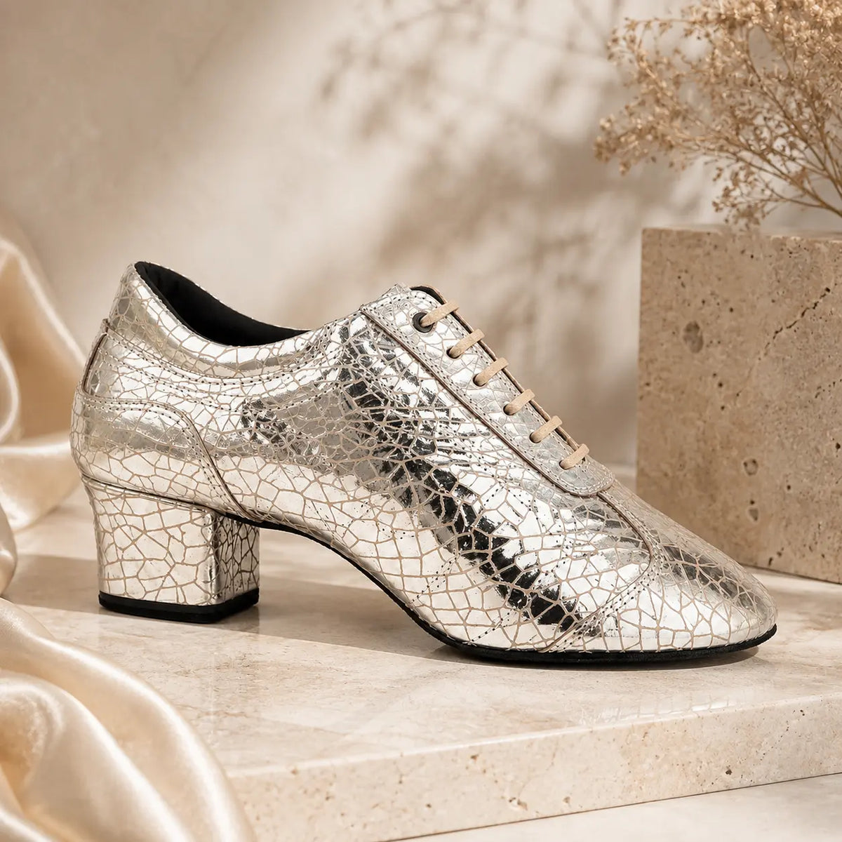 chaussure danse de salon femme romy silver