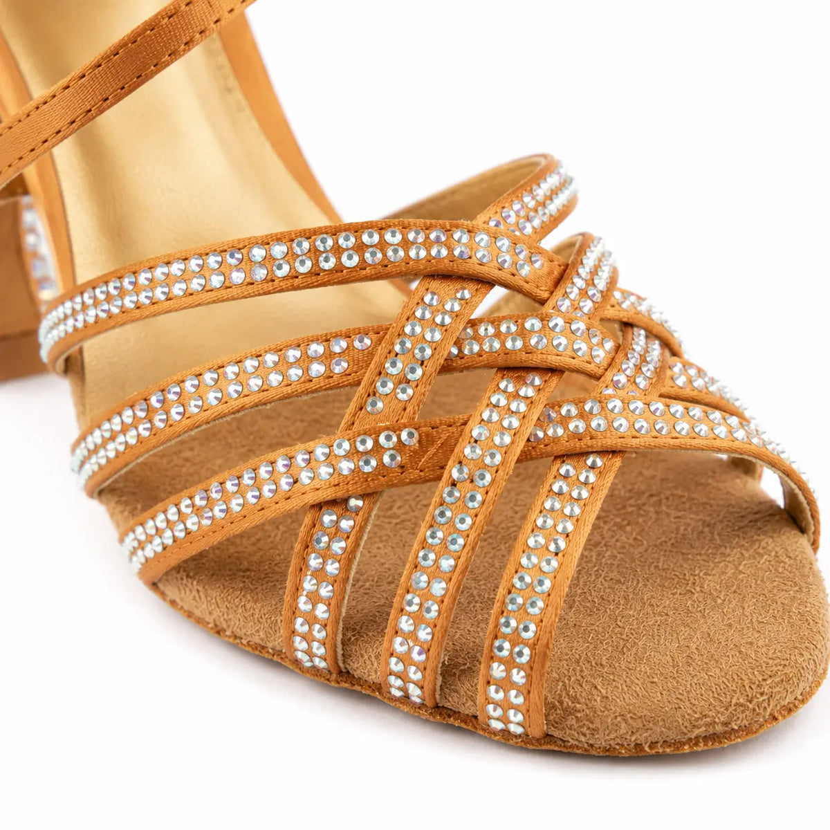 chaussure de danse de salon femme Jade 7 bronze