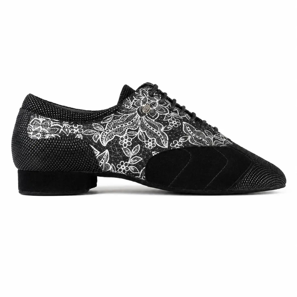 chaussure de danse de salon homme eclipse black white