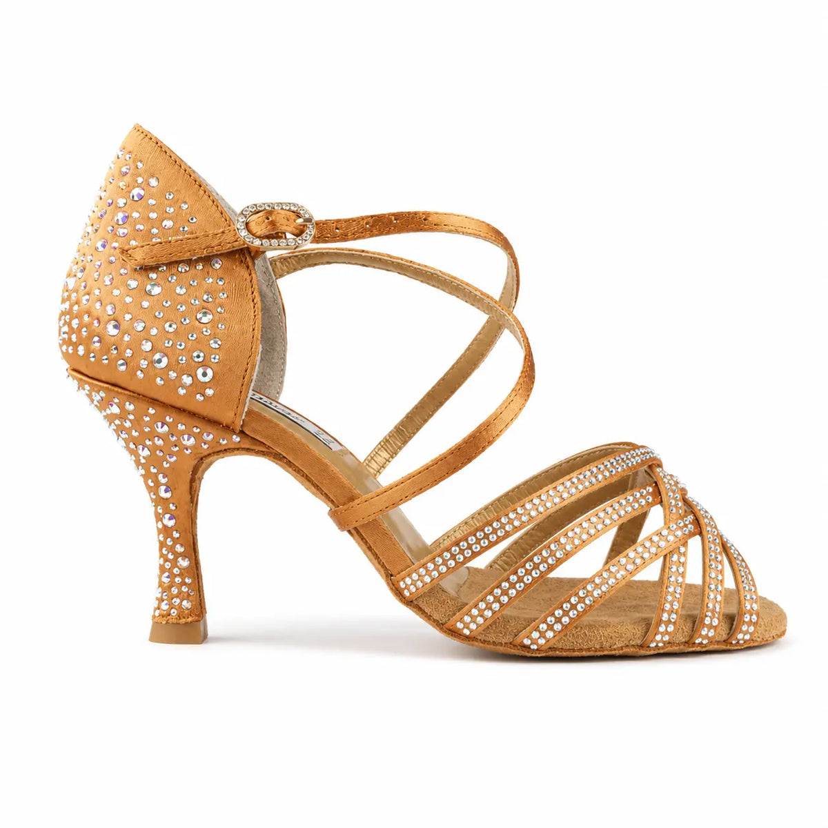 chaussure de danse de salon femme Jade 7 bronze