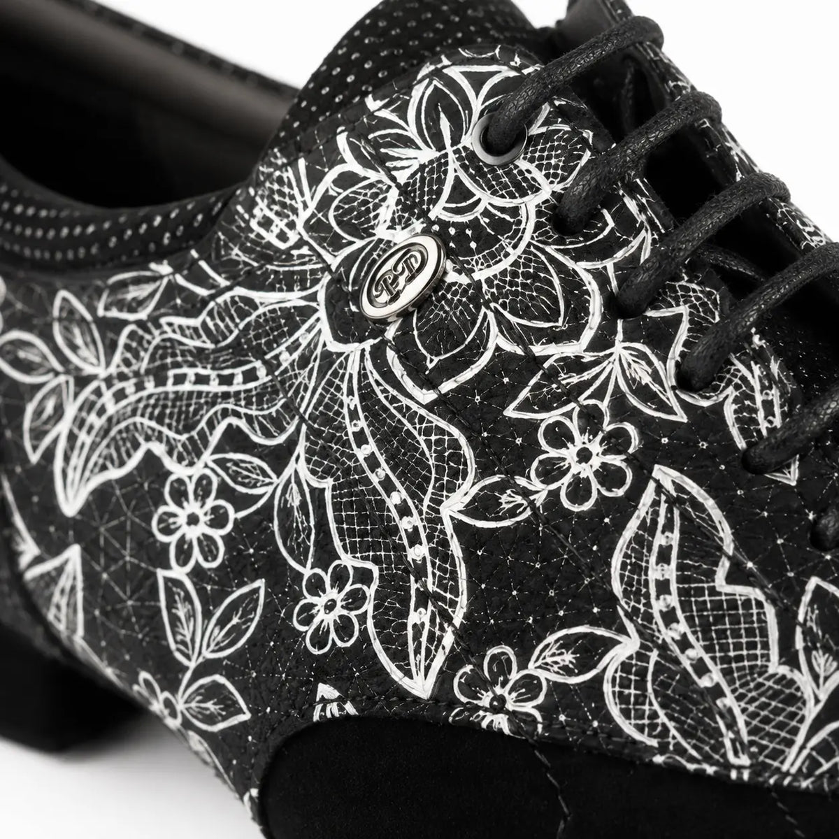 chaussure de danses de salon homme eclipse black white