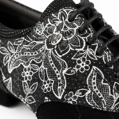 chaussure de danses de salon homme eclipse black white