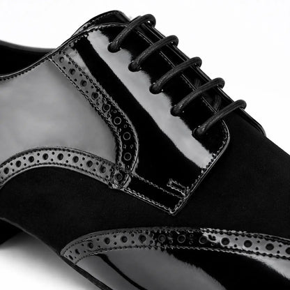 chaussure de danses de salon homme hugo noir vernis