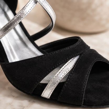 chaussure de tango Lucia black silver 6