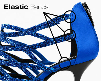 Tango17 Cristal Bleu 7cm – Chaussures de Tango Femme par PortDance