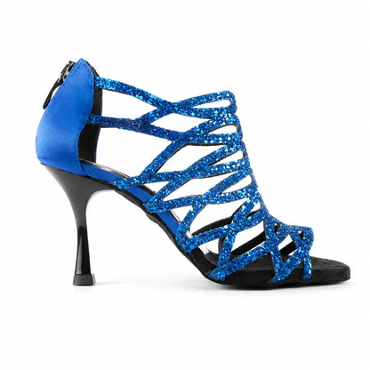 Tango17 Cristal Bleu 7cm – Chaussures de Tango Femme par PortDance