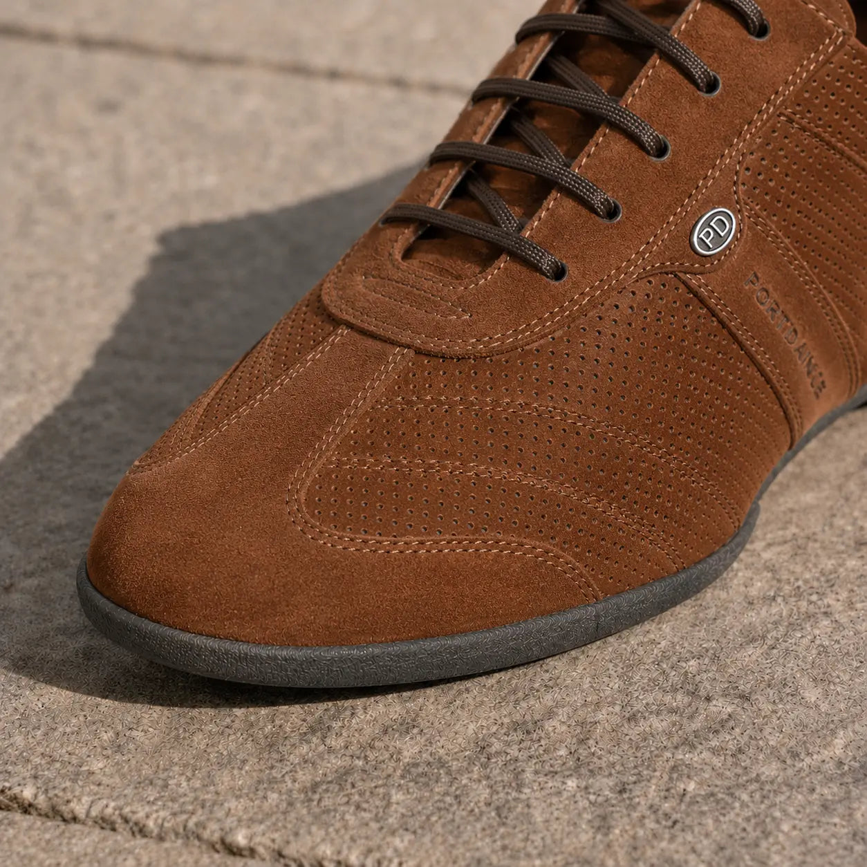 Tango17 Mouv Nubuck Marron – Sneaker Homme par PortDance