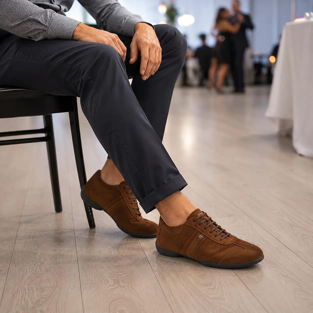 Tango17 Mouv Nubuck Marron – Sneaker Homme par PortDance
