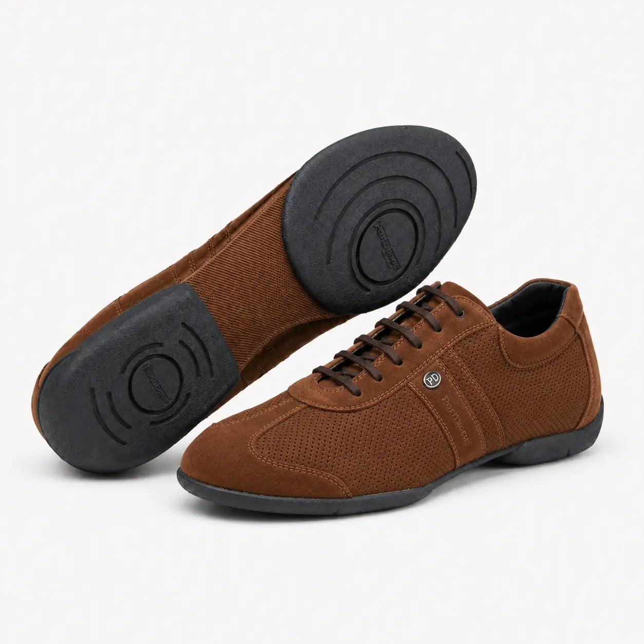 Tango17 Mouv Nubuck Marron – Sneaker Homme par PortDance