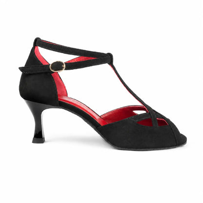 Tango17 Sofia Noir & Rouge 5 cm – par PortDance