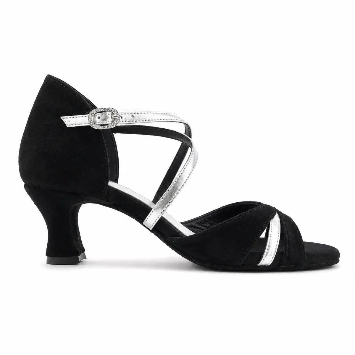 Chaussure tango Lucia black silver