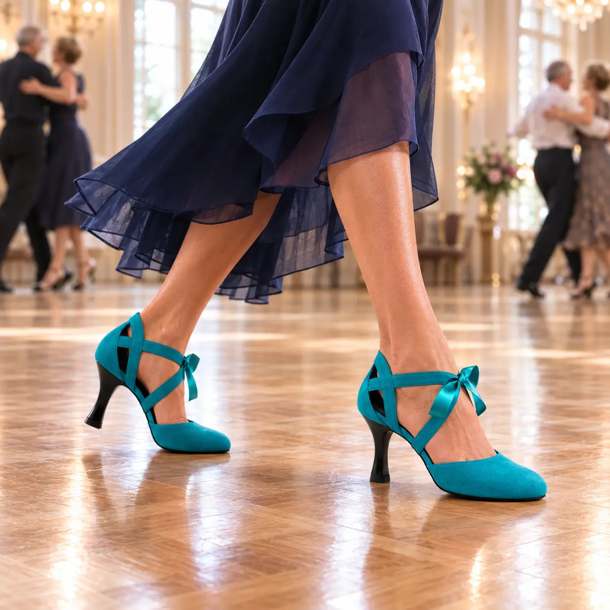 chaussures de danse de salon femme joy green detail