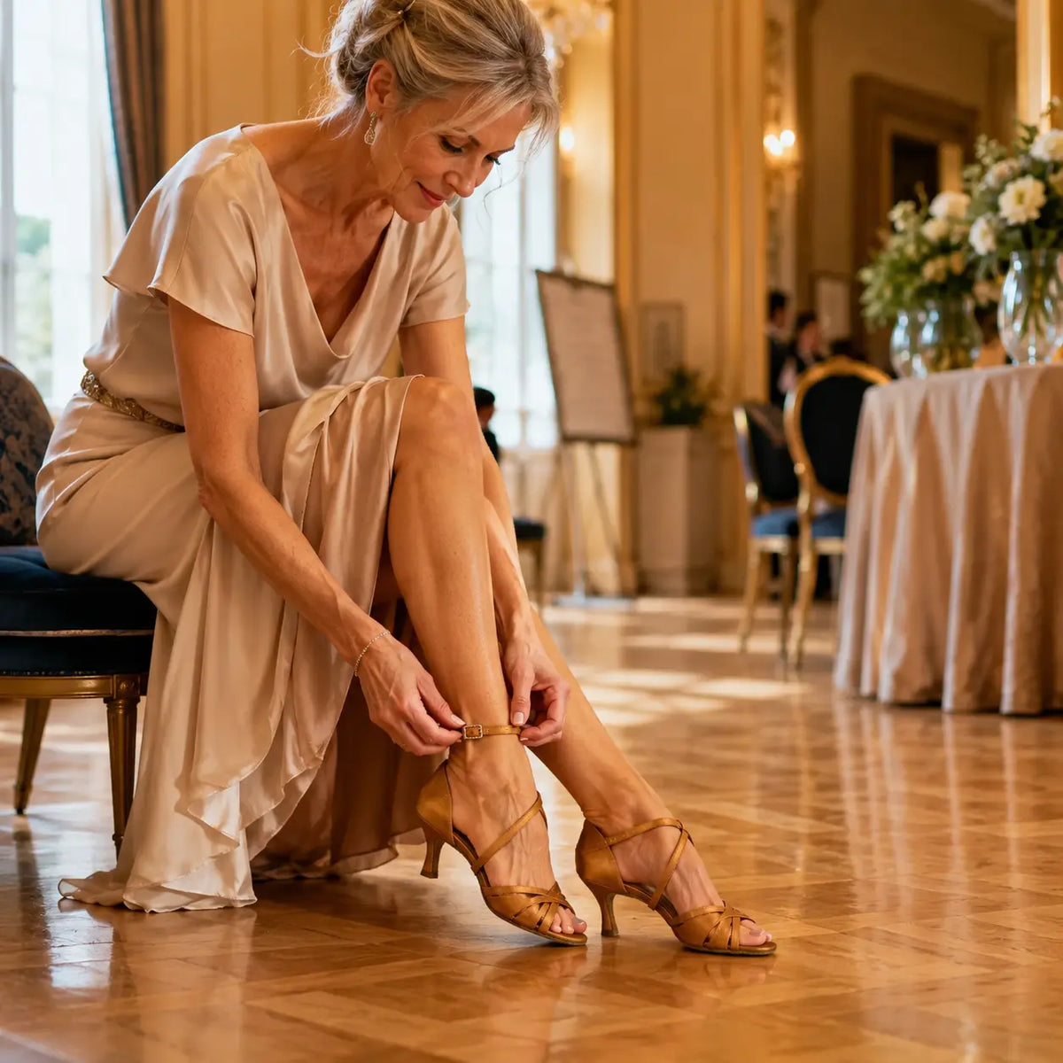 chaussures de danse de salon femme Beatriz bronze 7.5