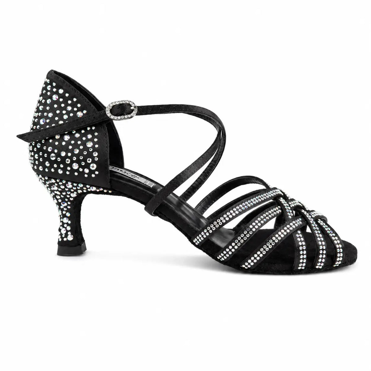 chaussures de danse de salon femme Jade noir