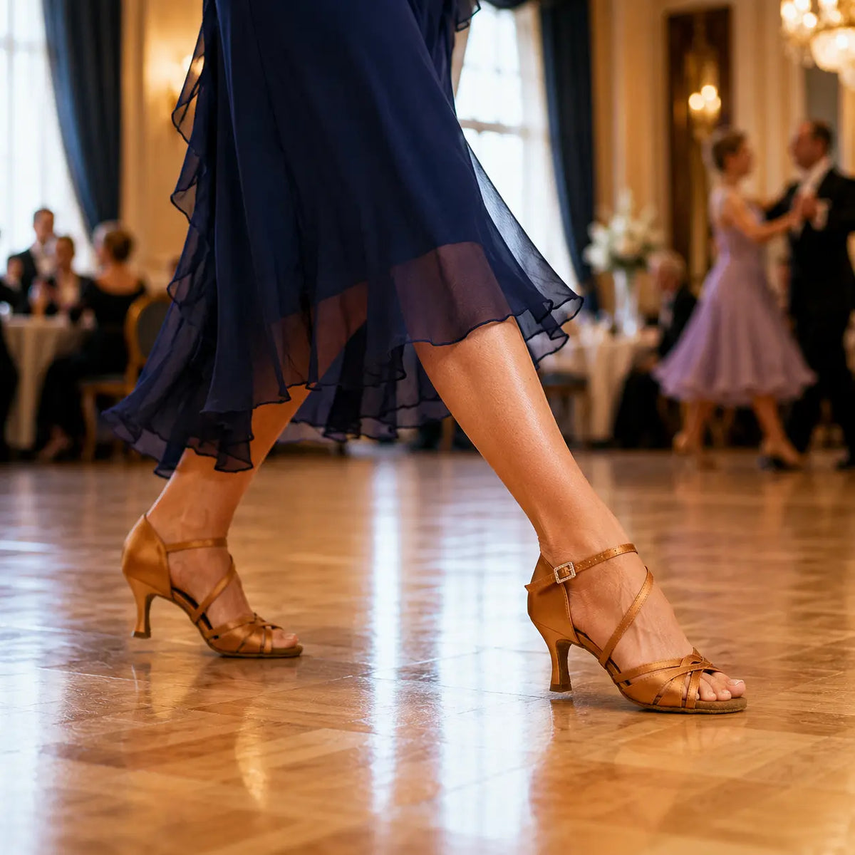 chaussures de danse salon femme Beatriz bronze 7.5