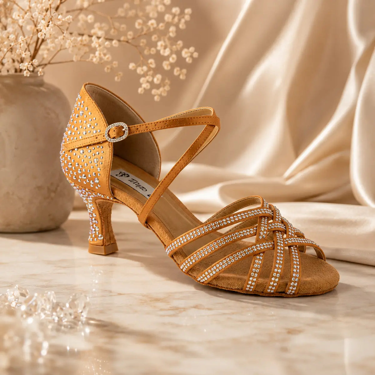 chaussure de danse salon femme Jade 5 bronze