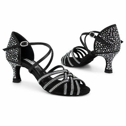 chaussures de danse salon femme Jade noir