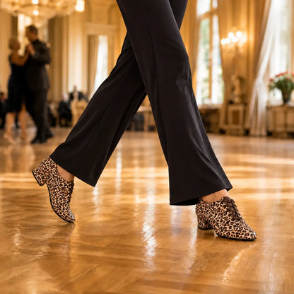 Tango17 Lisa Leopard training  – Chaussures Tango Femme