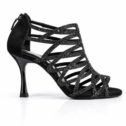 Tango17 Cristal Noir 7cm – Chaussures de Tango Femme par PortDance