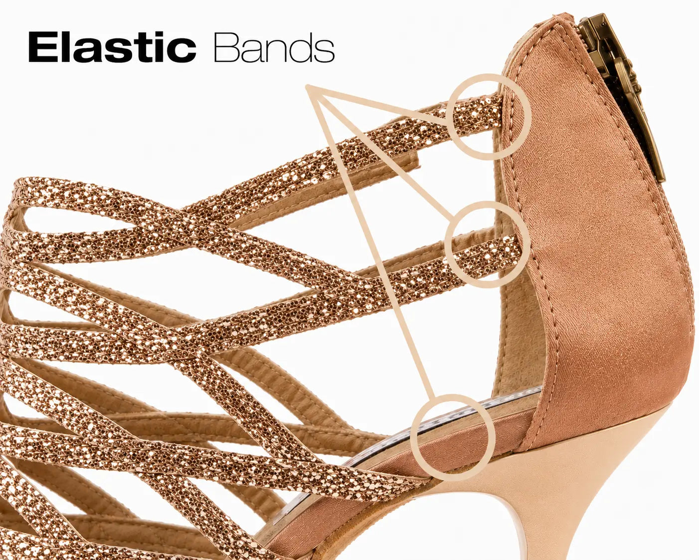 Tango17 Cristal Bronze 7cm – Chaussures de Tango Femme par PortDance